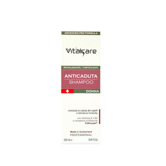 Vitalcare Shampoo Professionale Anticaduta Donna 250 ml. Energizzante Rinforzante