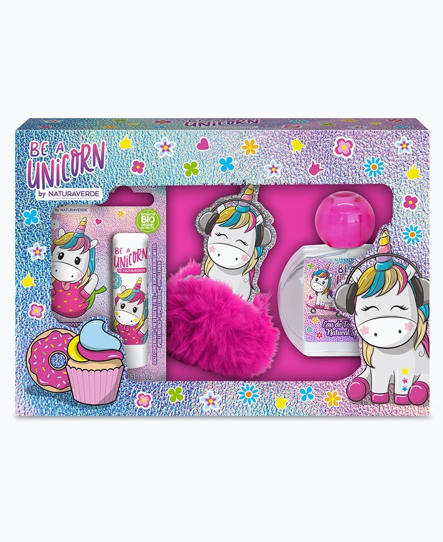 Be A Unicorn Conf. Edt 50 ml. + Burrocacao + Portachiavi Con Ponpon