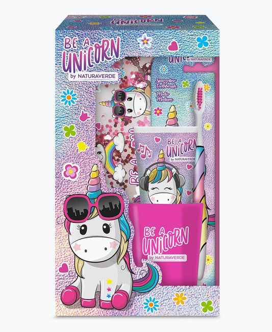 Be A Unicorn Conf. Dentrificio 75 ml. + Spazzolino + Bicchiere + Pochette