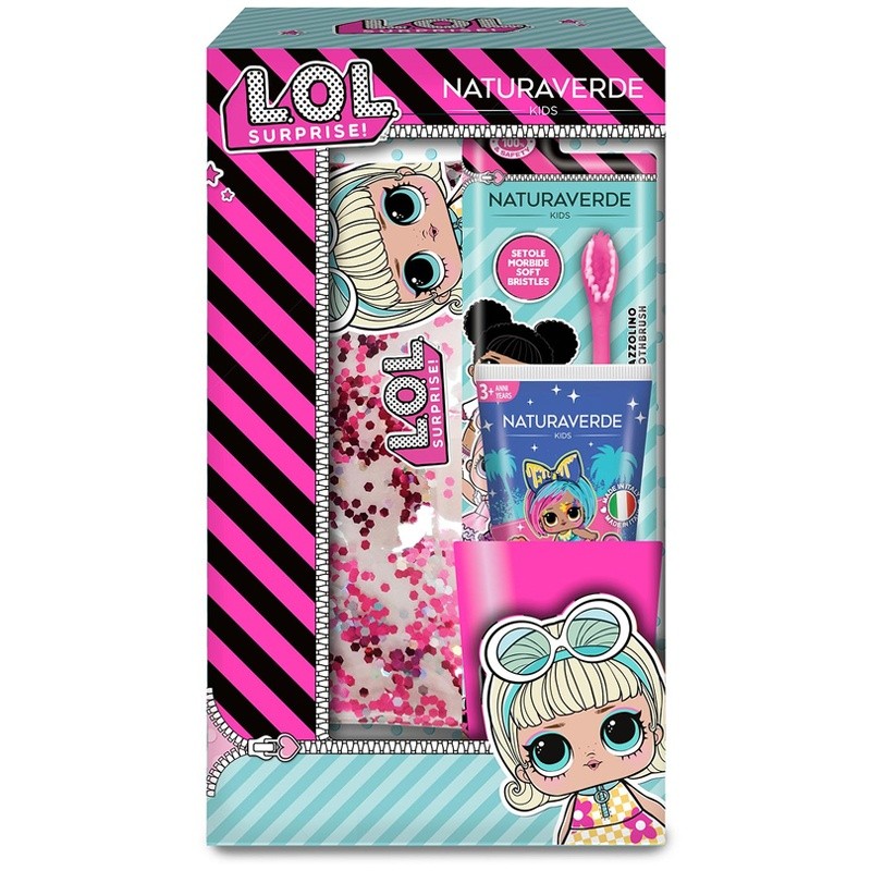 L.O.L. Surprise Conf. Dentifricio 75 ml. + Spazzolino + Bicchiere + Pochette
