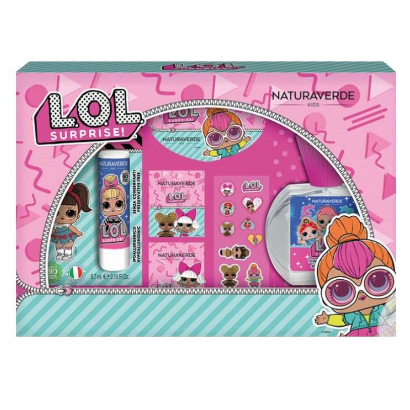 L.O.L. Surprise Conf. Edt 50 ml. + Bagnoschiuma 100 ml. + Block Notes & Stickers