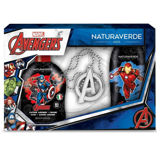 Avengers Marvel Conf. Doccia Shampo 250 ml. + Sapone Liquido 250 ml. + Collana