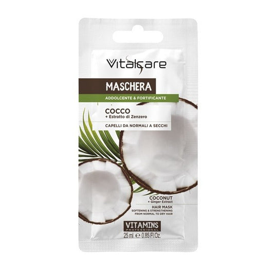 Vitalcare Maschera Cocco 25 ml. Addolcente Monoporzione