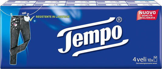 Tempo Fazzolettini 4 Veli Conf.10 Stick