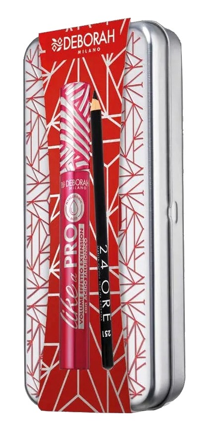 Deborah Kit Mascara Like a Pro Con Acido Ialuronico + Matita Occhi