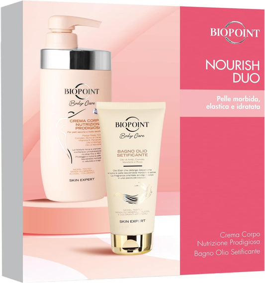 Biopoint Conf. Nourish Duo Crema Corpo Nutrizione Prodigiosa + Bagno Olio Setificante