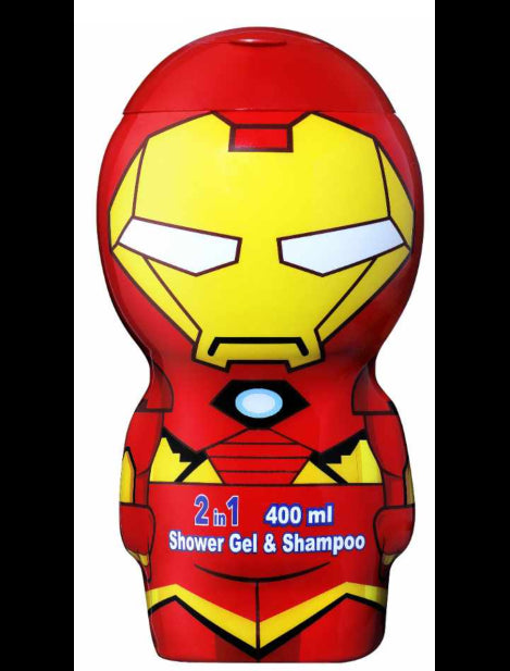 Avengers Iron Man 2D Shower Gel & Shampoo 400 ml.