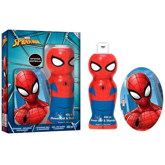 Spider Man Conf. Shower Gel & Shampoo 1D + Spugna Da Bagno