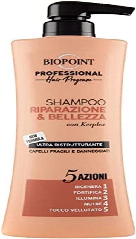Biopoint Professional Shampoo Riparazione & Bellezza 400 ml. C-pompetta