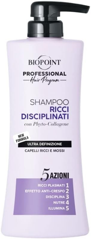 Biopoint Professional Shampoo Ricci Disciplinati 400 ml. C-pompetta