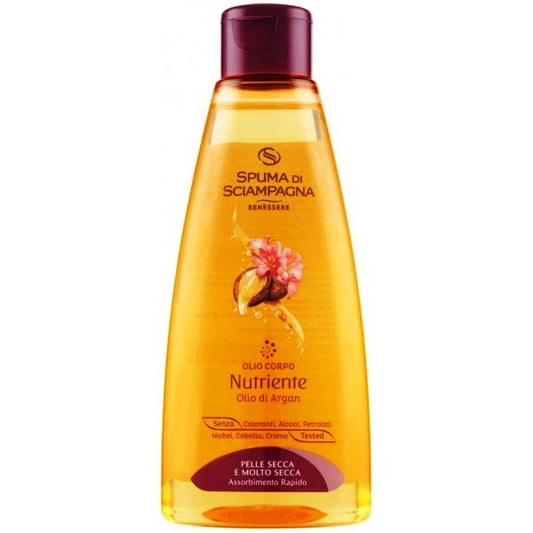 Spuma Di Sciampagna Olio Corpo Argan 150 ml. Pelle Secca