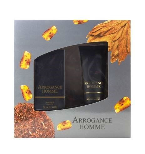ARROGANCE HOMME COFANETTO EDT 30 ML VAPO + BAGNO 100 ML.