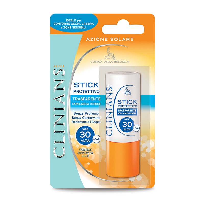 CLINIANS Stick Solare Trasparente Protettivo SPF 30