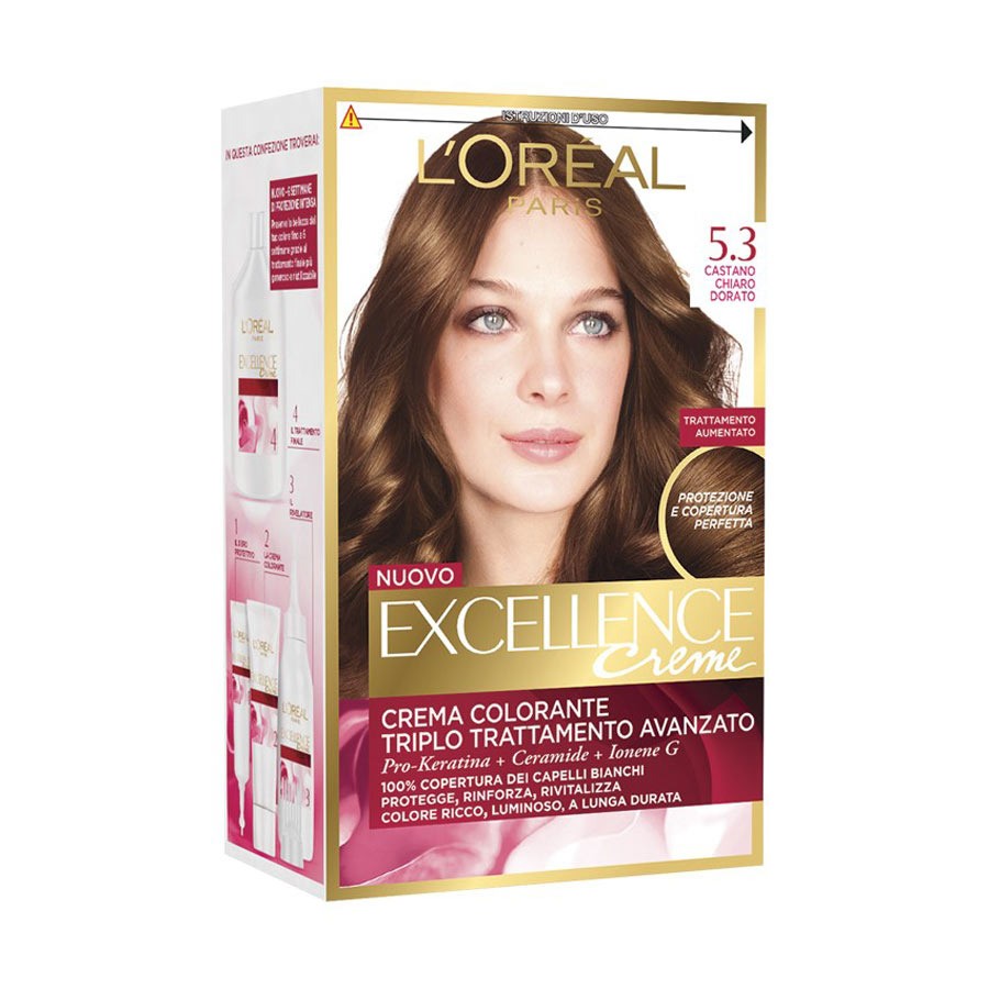 Excellence Crema Colorante 5.3 Castano Chiaro Dorato