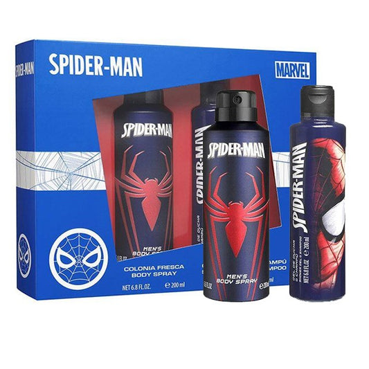 Spider - Man Colonia per Bambini 200 ml. Spray & Bsh. 200 ml.Cofanetto