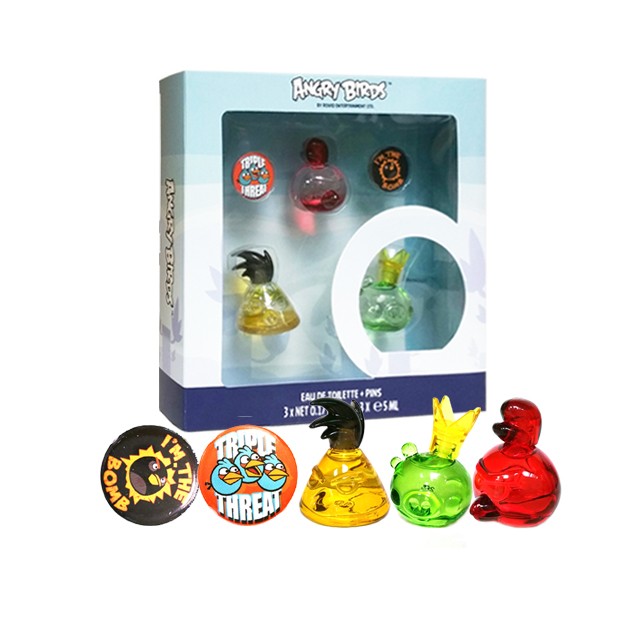 Angry Birds Tre Miniature edt. & Spille Cofanetto