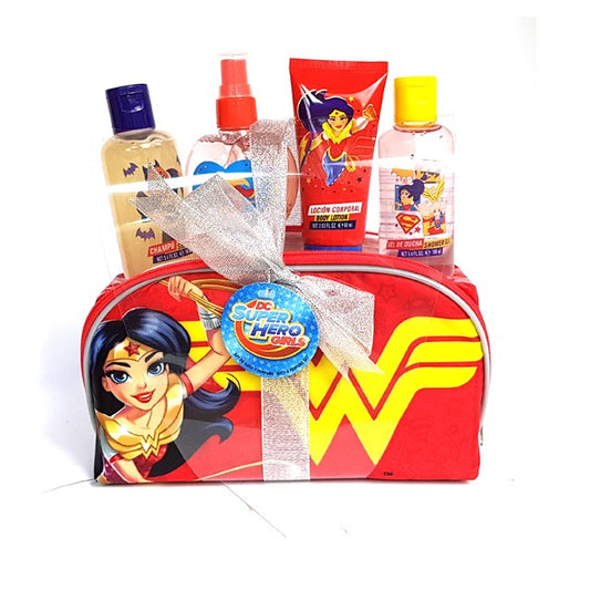 Super Hero Girls Bagnoschiuma & Colonia & Shampoo & L.Corpo con Borsello