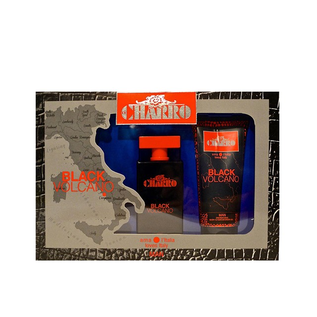 El Charro Black Volcano edp. 100 ml. & Bsh. Cofanetto