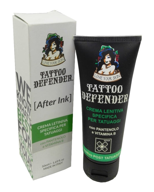 Tattoo Defender After Ink 50 ml Crema Lenitiva Specifica Per Tatuaggi