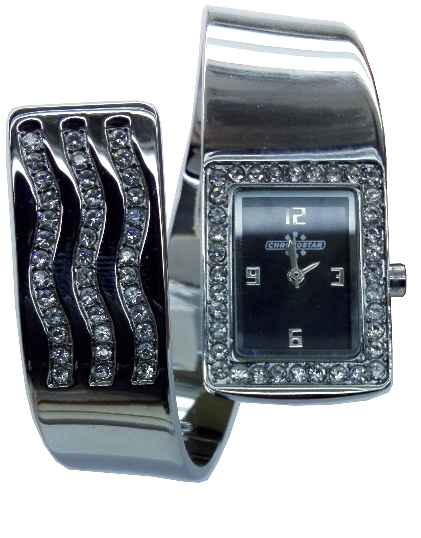 Cronostar Orologio R3753300715 Slave Quadrante Nero Cinturino Acciaio